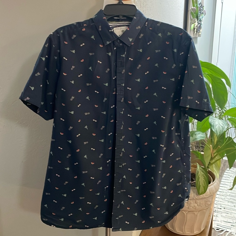 Denim & Flower by Ricky Singh Short-Sleeve  Button-Down Shirt